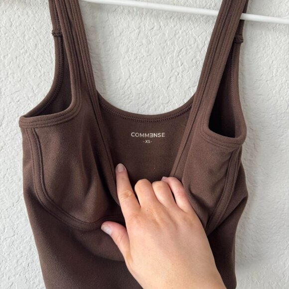 commense brown corset detail tank - Picture 6 of 8
